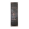 "Hope Anchors The Soul" Brass Push Plate 
